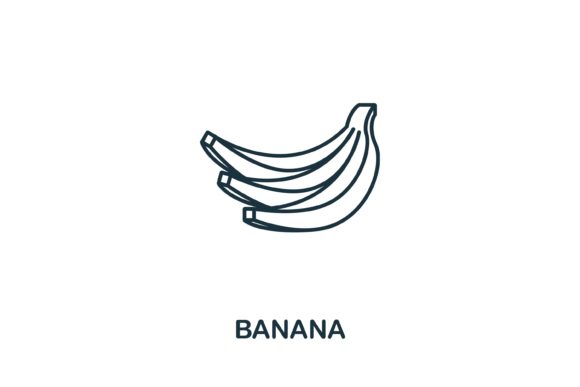 Banana Icon from Fruits Collection: Practical Applications for Modern Design