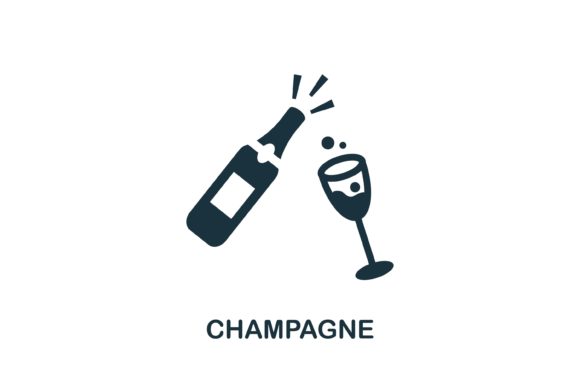 Champagne Icon for Professional Design