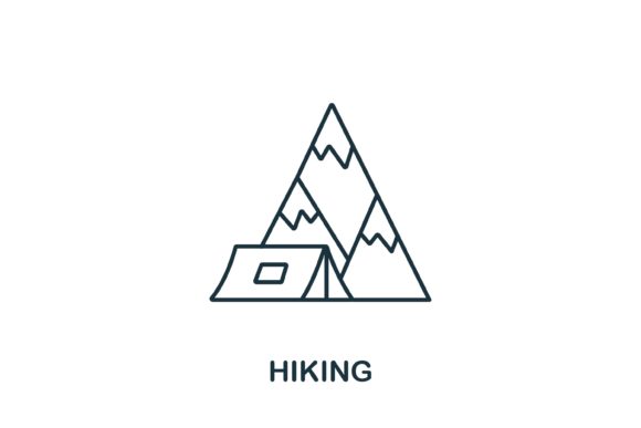 Enhancing Outdoor Projects with the Hiking Icon from Hobbies Collection