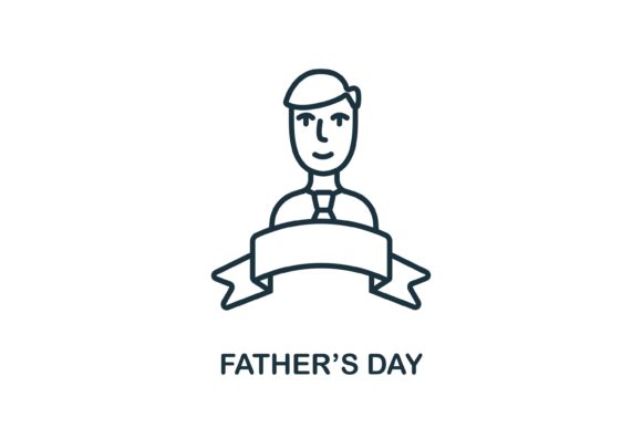 Evaluating Simple Line Father’s Day Icons for Professional Design Projects