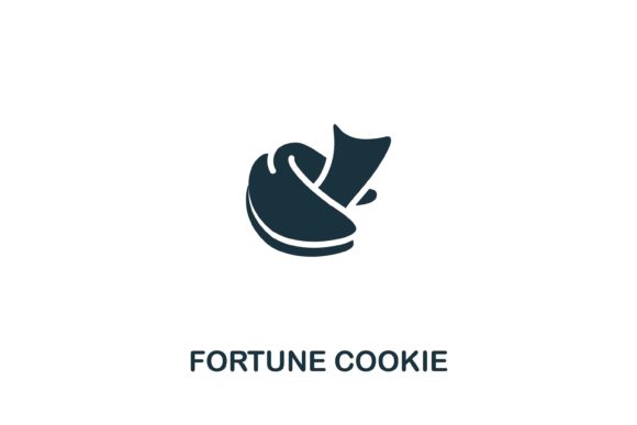 Evaluating the Monochrome Fortune Cookie Icon for Web Design and Infographics