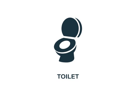Evaluating the Monochrome Toilet Icon for Professional Web and Print Design