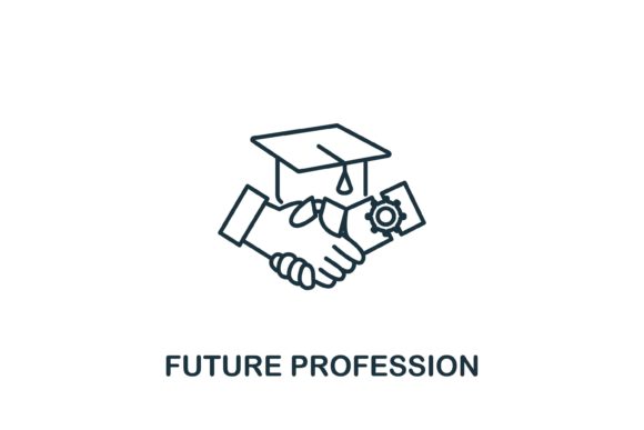 Future Profession Icon: Essential E-Learning Asset