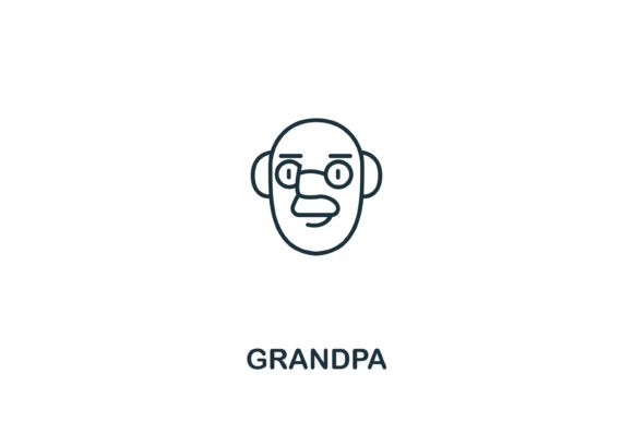 Grandpa Icon: A Practical Vector Asset for Elderly Care Design
