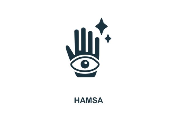 Hamsa Icon: Versatile Vector Symbol for Design