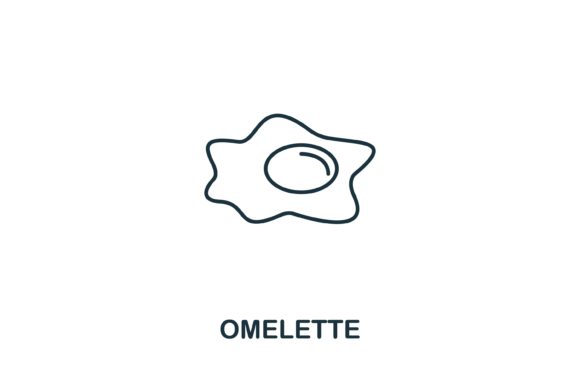 Omelette Icon from Fastfood Collection for Design