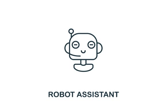 Robot Assistant Icon from Industry 4 Design Guide
