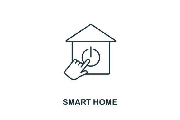 Smart Home Icon from IoT Collection: Essential Vector Assets for Modern Design